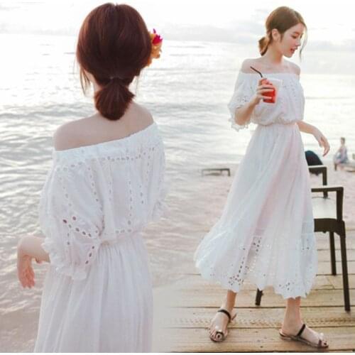 Kiryaquy Off-the-shoulder Summer Dresses