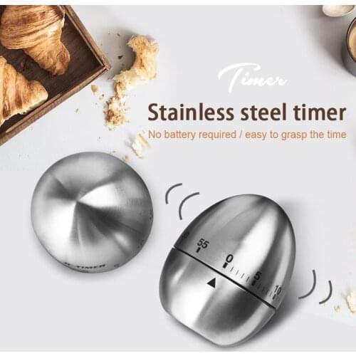Kitchen Timer Stainless Steel Simple Operation Convenient Count Down Timer For Kitchen Study Home Kitchen Timers