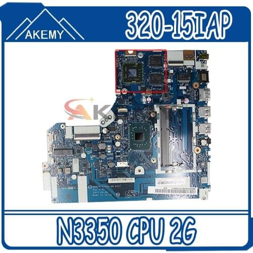 For Lenovo IdeaPad 320-15IAP Laptop Motherboard With SR2Z7 N3350 CPU 2G DG424 DG524 NM-B301 FRU 5B20P20638