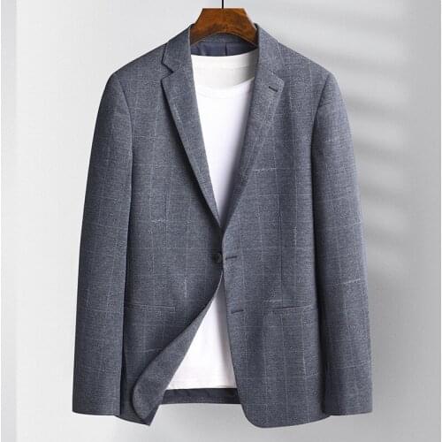 Man Two Button Male Blazer Luxury Spring Single Breasted Business Casual Mens Blazer Fashion Slim Man Blazer Plus Size 4XL