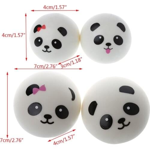 Squishy Panda Bun Stress Reliever Ball Slow Rising Decompression Toys Kids Toy