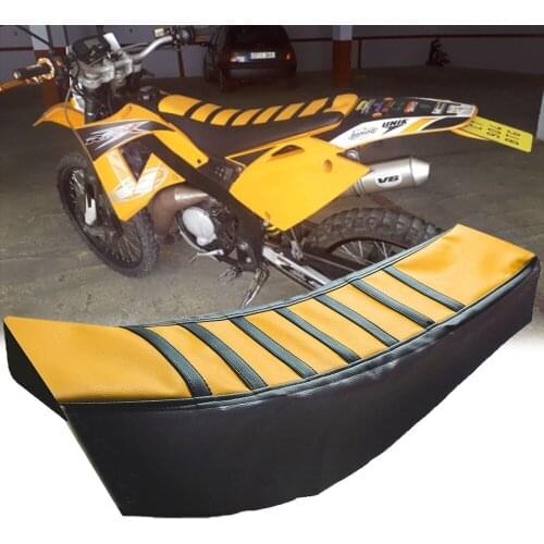 Motorcycle Striped SoftGrip Soft Seat Cover Rubber For GASGAS EC250E4 EC 250E4 EC250 E4 EC300E4 EC 300E4 EC300 E4 2012 2013-2018