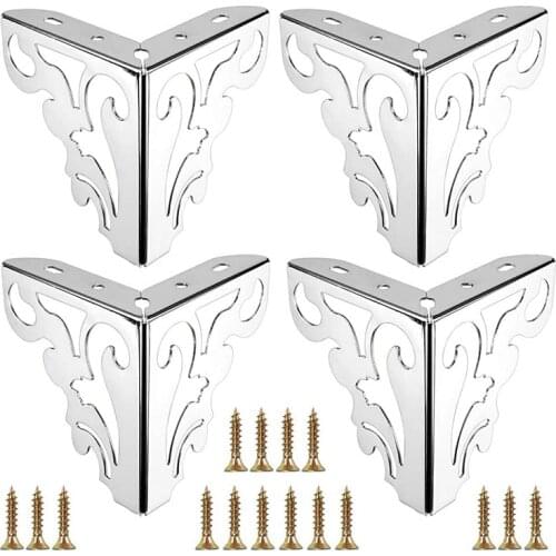 4-Piece Set of Metal Furniture Legs and Feet Modern Sofa Cabinet Legs Patterned Metal Sofa Feet