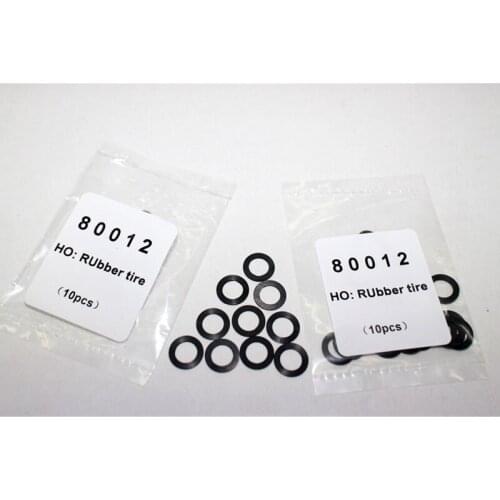 New 10Pcs 1:87 Scale Train Model HO Rubber Tire for Sand Table 80012 for Model Parts for Children Adults