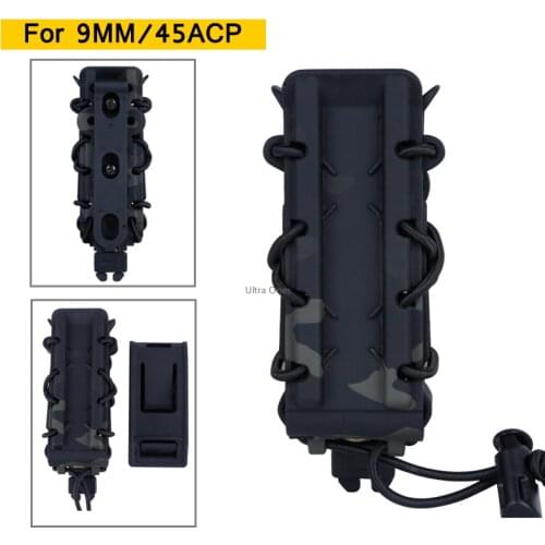 Hunting Mag Pouch for 9MM / 45ACP Airsoft Rifle Accessories Military Molle Fast Mag Pouch Shooting Cs Combat Army Magazine Pouch