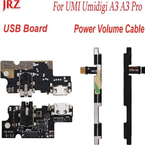 For UMI Umidigi A3 A3 Pro Connector Board USB Charging Port and Side Button Power Volume Flex Cable FPC Phone Repair Accessories