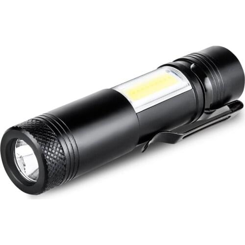 Portable LED Mini AA/14500 Battery Flashlight IP65 Waterproof 4 Modes Cree Chip Powerful Outdoor Camping Night Torch Lighting