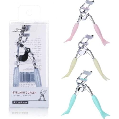 4 Colors Pro Makeup Eyelash Curler Beauty Lady Women Nature Style Cute Eyelash Handle Curl Eye Lash Curler Makeup Accessories
