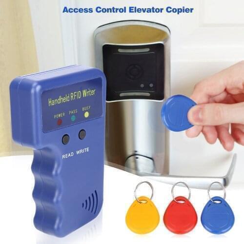 125KHz EM4100 RFID Copier Writer Duplicator Programmer Reader + T5577 EM4305 Rewritable ID Keyfobs Tags Cloner Card 5200 Handle