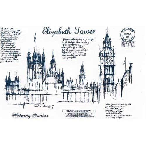 Notre Dame de Paris Clear Stamps Silicone for DIY Scrapbooking Card Making Photo Album Crafts Template Decoration New Stamps