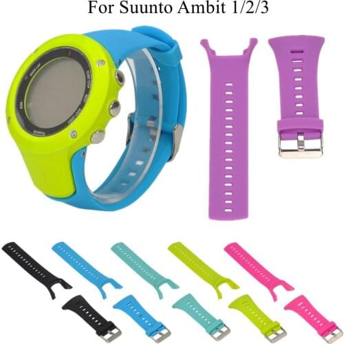 Silicone Watch Strap For Suunto Ambit1 Ambit 2 2R 2S Ambit 3 3P 3S 3R Smart Watchband Replacement Sport Wristband Accessories