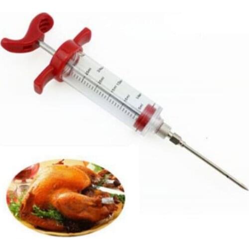 BBQ Meat Syringe Marinade Injector Poultry Turkey Chicken Flavor Syringe Cooking Sauce Injection Tool Kitchen Accessories