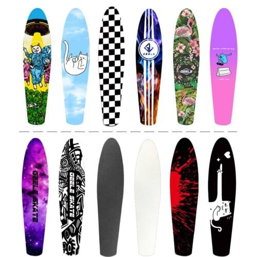 22inch Penny Board Sandpaper Skateboard Sandpaper Skateboard Sticker Banana Skate Board Griptape Skateboard Fish Board Griptape