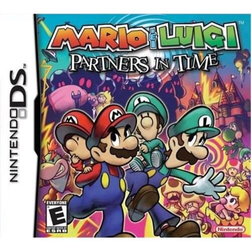Super Mario Bros Mario&amp Luigi:Partners In Time Game Card 2DS 3DS NDS NDSLite NDSI English French German Italian Spanish Gift