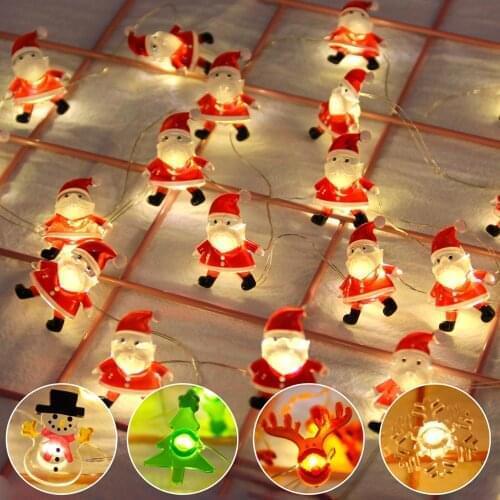 Snowman Christmas Tree LED Garland String Lights Christmas Decoration For Home 2021 Christmas Ornaments Navidad Natal New Year