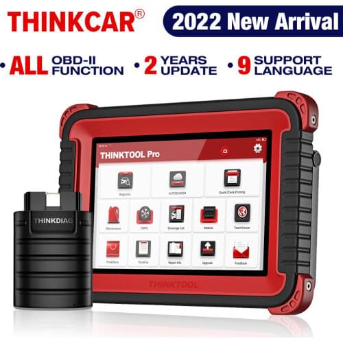 THINKCAR THINKTOOL Pro Full System obd2 Diagnostic Tool with 28+Special Functions ECU Coding/Actuation Test PK launch X431 V