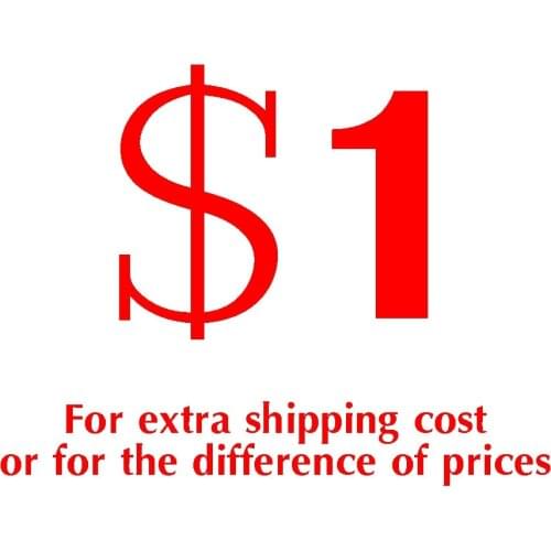 For extra shipping fee and the difference of price
