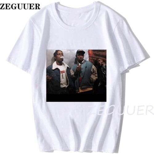 Funny ASAP Rocky Rapper Men T Shirt Casual Women Tee O-neck Cotton White Hip Hop T Shirt Cool Unisex Tops Harajuku style