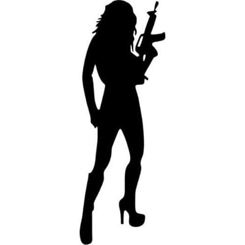 Funny Beautiful Sexy Woman Decals Car Stickers and Decals Bumper Bodywork Windshield Cover Scratches Decal Accessories KK18*6cm