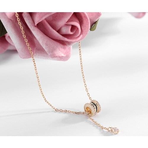 Zemior Womens Necklace Pendant Color Zircon Necklace Silver 925 Jewelry Hot