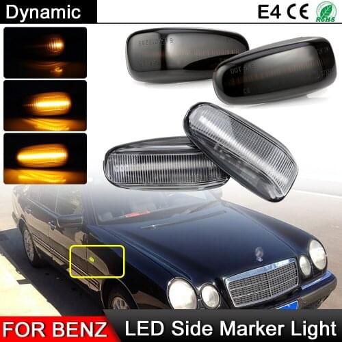 1 Pair For Benz E/C/S/V/CLK/ML/SLK-Class W124 W163 W210 W202 W140 W638 W208 W414 W670 W901 R129 R170 R171 LED Side Marker Light