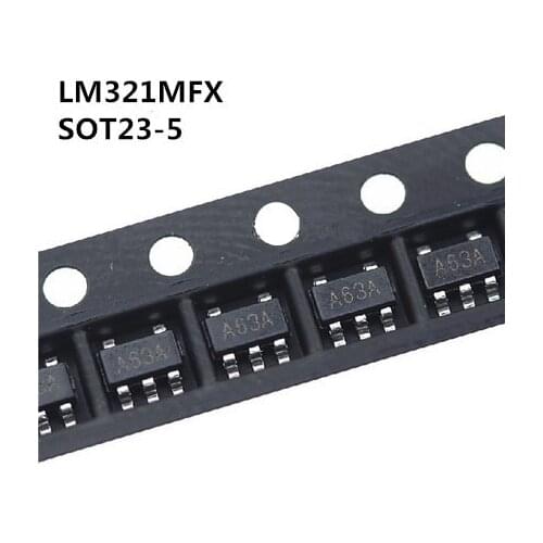 100pcs/lot New LM321MFX A63A LM321 SOT23-5 Single Operational Amplifier Operational amplifier with low consumption