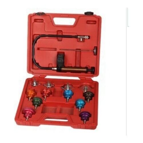 14pcs Car Water Tank leak detector Universal Radiator Pressure Tester Kit Vehicle