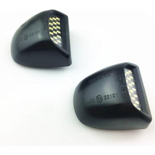 2pcs Replacement Car License Plate Light White LED 6500k Car Signal Lamp Auto Accessories For GMC Chevrolet Sierra Silverado