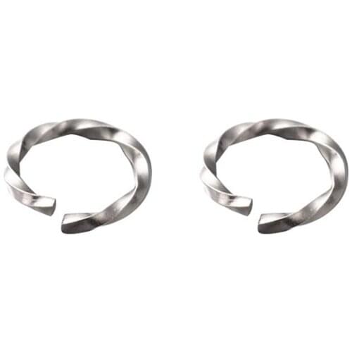 200pcs 6mm 04 Stainless Steel Open Twisted Jump Rings for Jewelry Connectors Links making supplies ,Stainless Steel Color F60