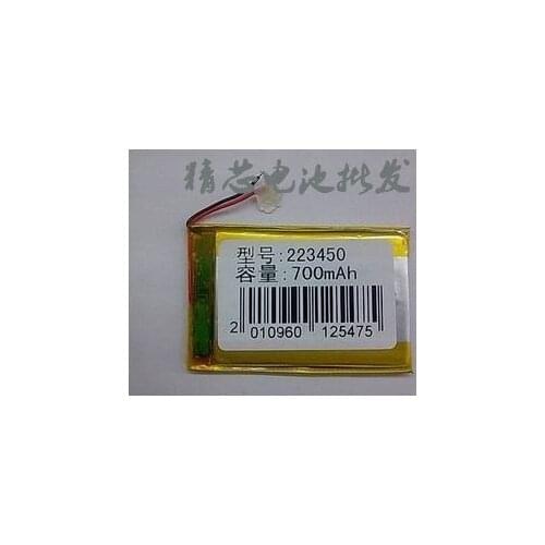 3.7V polymer lithium battery, 223450 350MAH MP3 MP4 small speaker, wireless headset mail Rechargeable Li-ion Cell