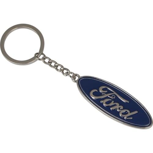 3D Metal Car Key Ring For Ford Puma Kuga Focus Escape Kuga Mondeo Ecosport Fiesta Emblem Keychain Auto decoration Accessories
