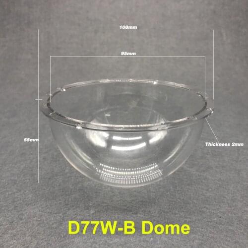 4 inch Surveillance CCTV Camera Dome Housing Protective Ball Cover Clear Acrylic PC Explosion-proof Hemisphere Shell 109X56mm