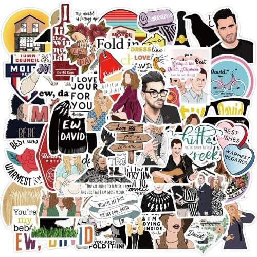 52 PCS US Cartoon Graffiti Stickers Baby Childrens Classic DIY Toy Bike Travel Luggage Guitar Waterproof PVC Decals