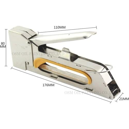 Free Shipping Stretch Tool Staple Gun For Stretched Canvas Painting Stainless Steel Manual Nail Gun For DIY Stretch Oil Painting