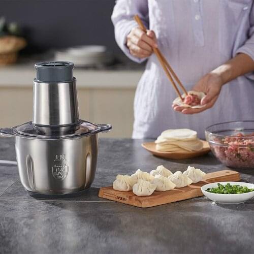 Blenders The meat grinder USES electric stainless steel small minced grinder.NEW