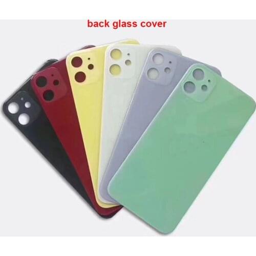 CE Big Wide Camera Hole Back Battery Cover Glass Panel Door For Phone 11 11Pro Max Rear Housing Repair Parts Replacement logo