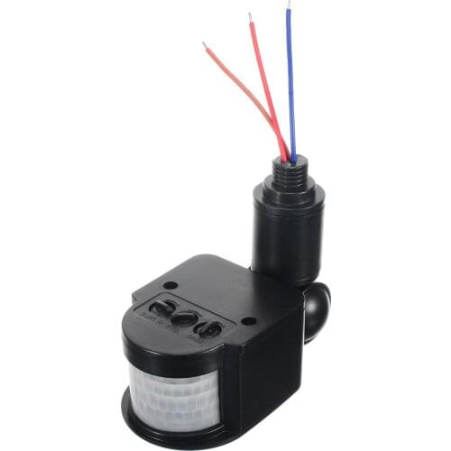 Black 110-220v Infrared Sensor Detector 140 Degree Infrared PIR Motion Sensor Wall Light Automatically Lighting Switch Tool