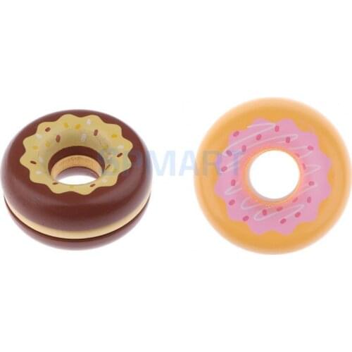 Wooden Magnetic Strawberry/ Chocolate Donut Pretend Kitchen Play Food Cutting Kids Toys Gift