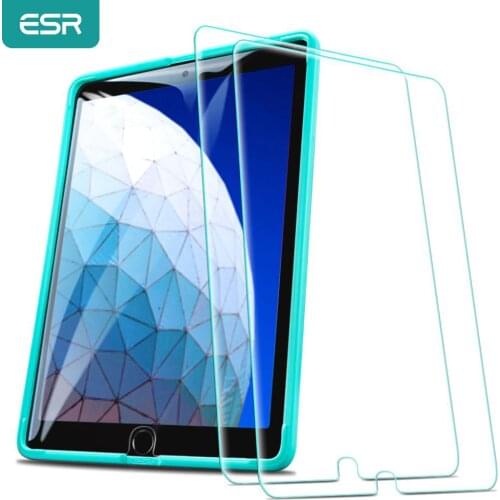 ESR 2PCS Screen Protector for iPad 7 2019/Air 3/iPad Pro 10.5 Tempered Glass 9H Anti-Scratch Glass Film for iPad 7th Gen