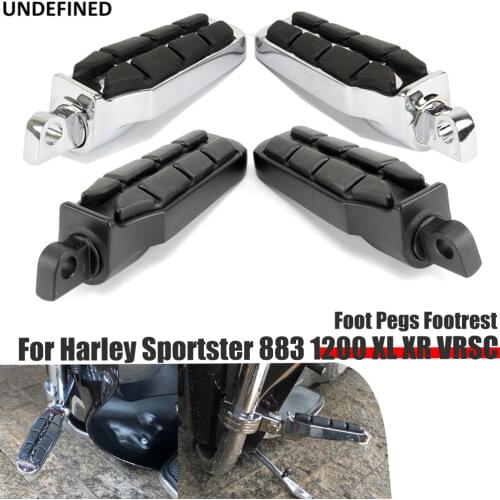 Motorcycle CNC Foot Pegs Footrest Driver Panssenger Footpeg Pedals for Harley Sportster 883 1200 XL XR VRSC Softail Dyna Touring