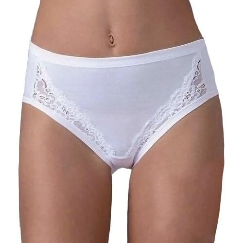 Culotte cotton and modal with lace EMY (6 pcs)