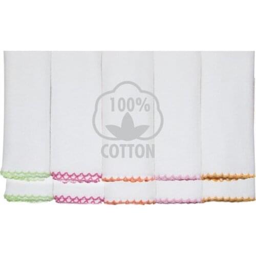 10 pcs 100% cotton multi-purpose baby wipes mouth 22x22 size Drool towel teething bib çin'de made turkey