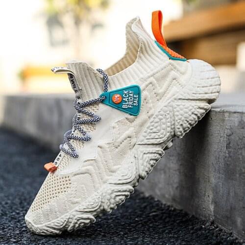 Shoes Mens Sports Running Shoes 2021 New Spring Korean Style Breathable Trendy Trendy Shoes Casual Shoes