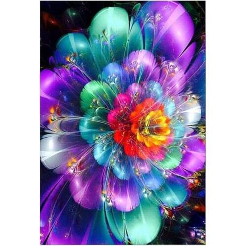 Rainbow Flowers Diamond Painting Kit - DIY Rainbow Flowers-4