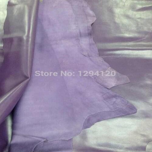 Purple Genuine Top Sheep Skin Leather Piece Material for DIY/Shoe/Furniture,Free Shipping