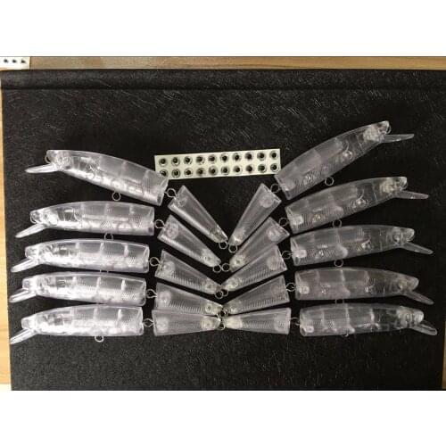 10pcs Unpainted Minnorbait Fishing Lure Body 5 1/2 Inch 2/3 OZ Blank lure JS#218