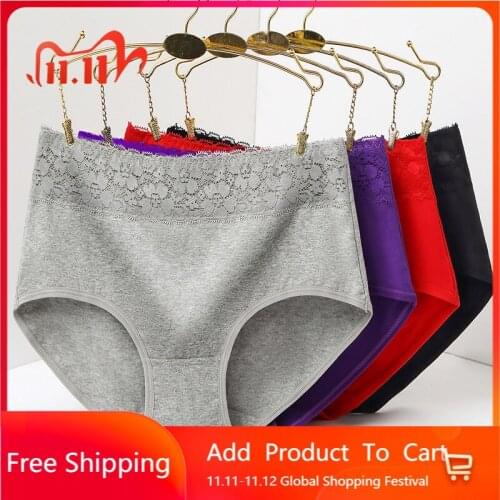 Underwear Women Plus Size Panties Girl Briefs Sexy Lingeries Cotton Shorts Underpants Solid Panty Solid Color Brief Intimates