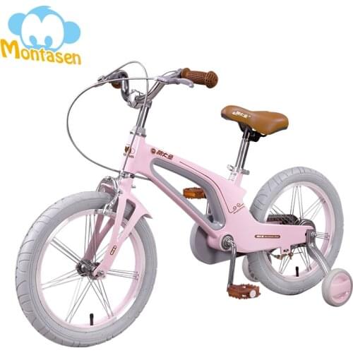 2-6 Years Old Kids Bike with Training Wheels Magnesium Alloy Lightweight Cycling Bike for Children 14 16 inch Girl Boy Bicycle