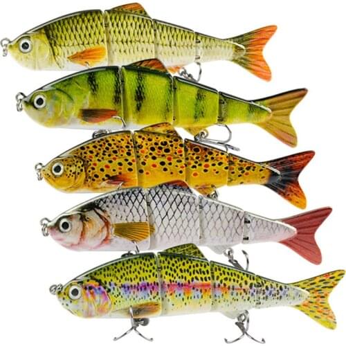 Plastic Lures Artificial Fish Shape Bait Metal Triple Claws Fishing Hook Tackle Spinner Crank