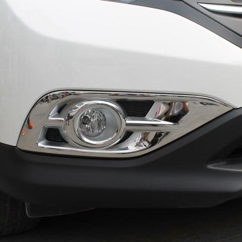 Fit for Honda CRV CR-V 2012 2013 2014 ABS Chrome Front Fog Lamp Cover Luxury High Quality Accessories Car Sticker Accessories